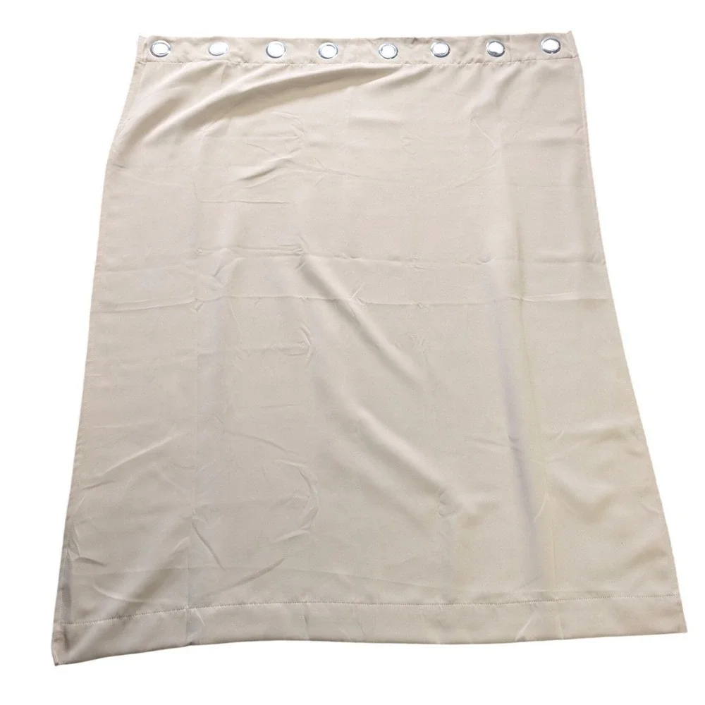 Pair of Blackout Curtain Panel Beige‎ Grommet Top Minimalist Neutral READ